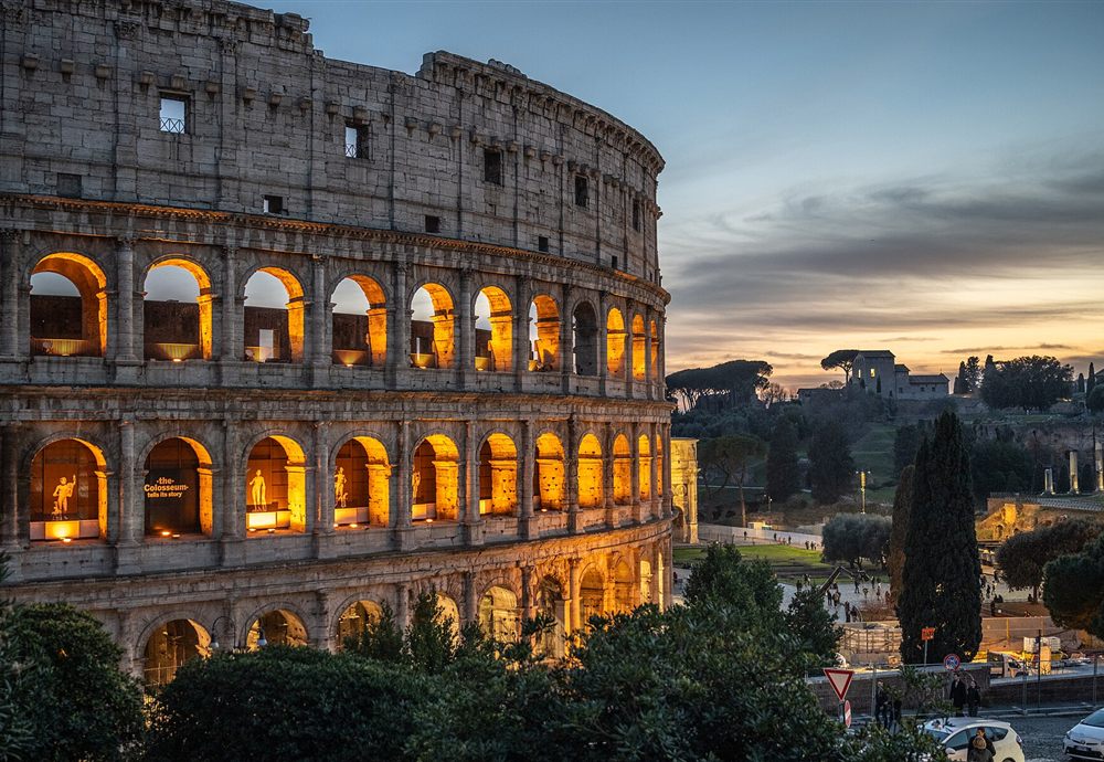 Il Colosseo al tramonto